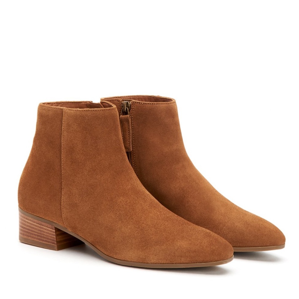 ✨NEW✨ AQUATALIA Fuoco Weatherproof Suede Ankle Boot in Bark Sz 8M
